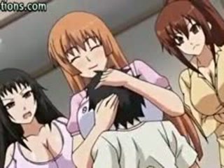 Veľký titted anime babes licking