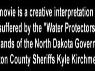 Famous broadway protester forced to strip & gets tortured by morton county sheriffs department only &commat;captivecliniccom