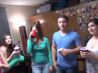 Hot college party with very drunk stud...