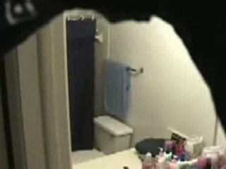 Groot tiener voyeur camera bath