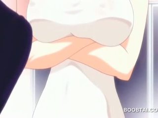 섹시한 금발의 애니메이션 인형 fucks boner 와 거대한 가슴