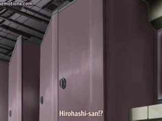 Anime laska gets holes fingered