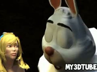 3D Cartoon Alice In Wonderland Gets Licked And Fucked