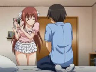 Anime tyttö tissi helvetin ja rubbing valtava mulkku gets a kasvohoito