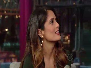 Salma Hayek Letterman Show