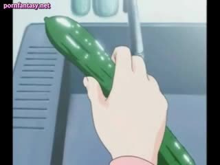 Hentai masturbare con un carrot