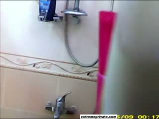 Spying ของฉัน แม่ soaping ขึ้น ใน the ร้อน อาบน้ำ
