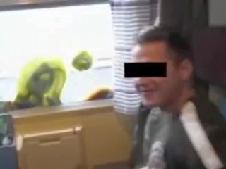Give blowjob to stranger on train