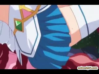 Pregnant anime caught and drilled all hole by