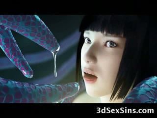 Creepy creatures sikme 3d babes!