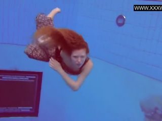 Ginger Small Tits Teen Swimming