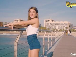 Chicasloca - Sandra Wellness Small Russian Babe Outdoor Sex With Her Boyfriend at the Beach