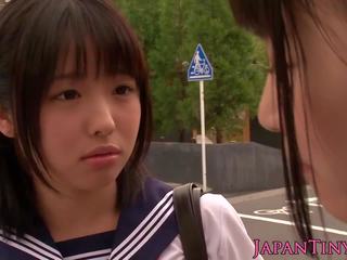 Petite Japanese Schoolgirls Fuck in Bathroom: Free Porn 7a
