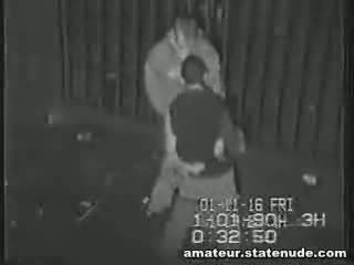 Teen Gang Bang On Security Cam