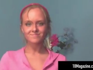 Busty Blonde Innocent Teen Brittany Strip Teases on...