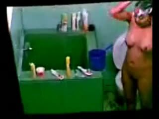 Indian Tamil maid in shower hidden cam