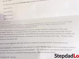 Stepdad fucks του κόρη επειδή του κακός grades σε σχολείο