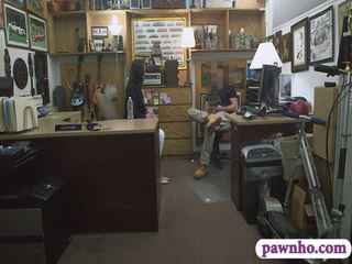 Customers wife fucked by nasty pawn dude in the backroom