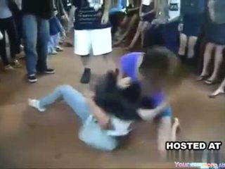 Hot Cat Fight In Asian Highschool