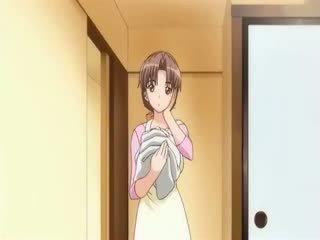 Сексуальна дівчина в an apron tries a dp ебать