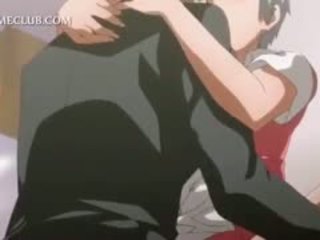 Shorthaired animen hottie klantskallar teased av henne het gf