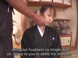 Subtitled mourning japonesa esposa aya otosaki debt payback